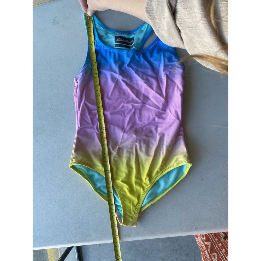 Eddie Bauer Kids One Piece Swimsuit Size S (7/8) Ombré Racerback